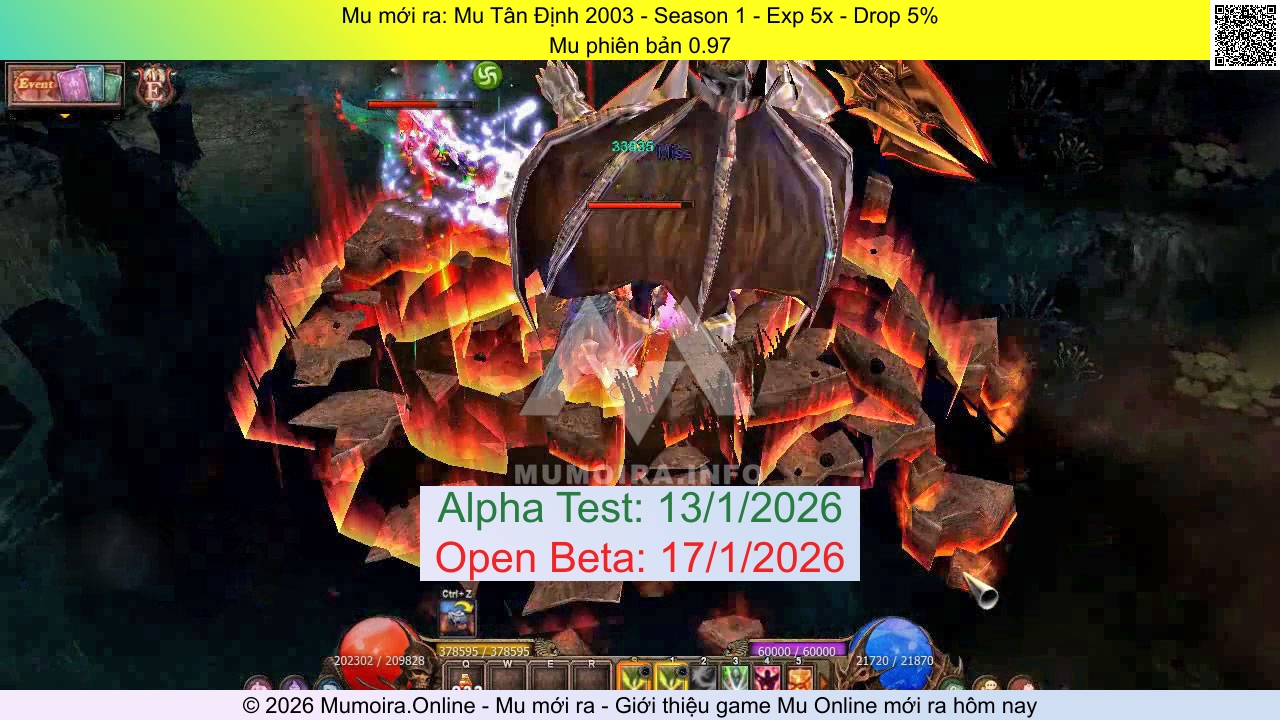 Mu mới ra, Mu Tân Định 2003, mutandinh2003.com, Mu Online, Mu SS1 mới ra, Mu Test tháng 1 2026, Mu phiên bản 0.97, Season 1
