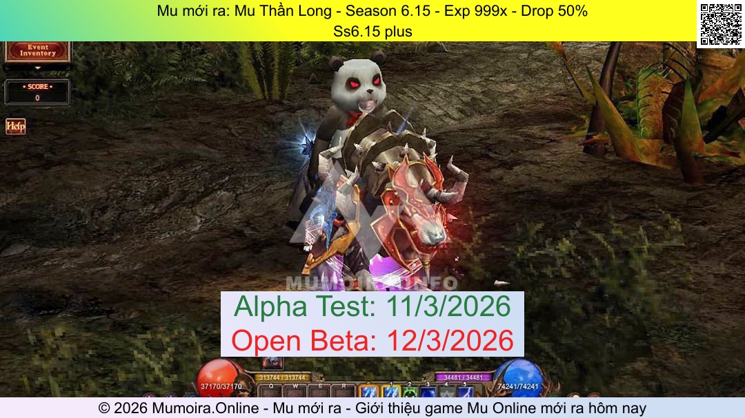 Mu mới ra, Mu Thần Long, mu-thanlong.online, Mu Online, Mu SS6 mới ra, Mu Test tháng 3 2026, Ss6.15 plus, Season 6.15