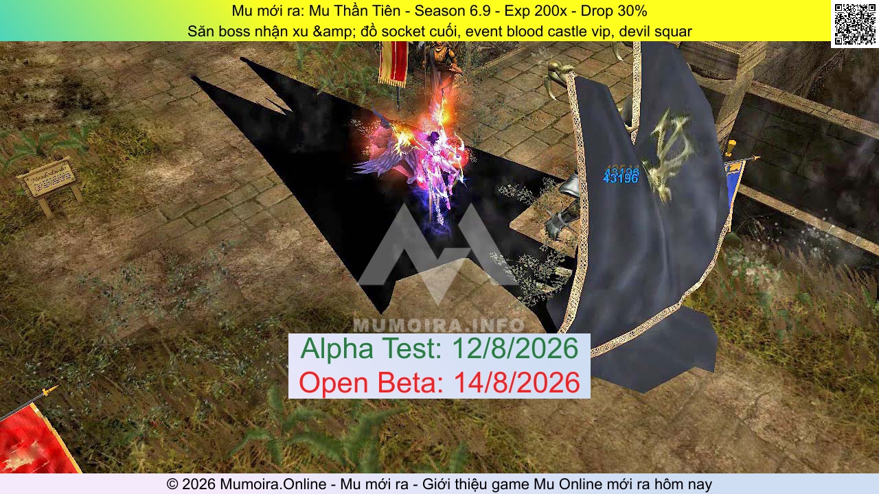 Mu mới ra, Mu Thần Tiên, muthantien.pro, Mu Online, Mu SS6 mới ra, Mu Test tháng 8 2026, Săn boss nhận xu &amp; đồ socket cuối, event blood castle vip, devil squar, Season 6.9