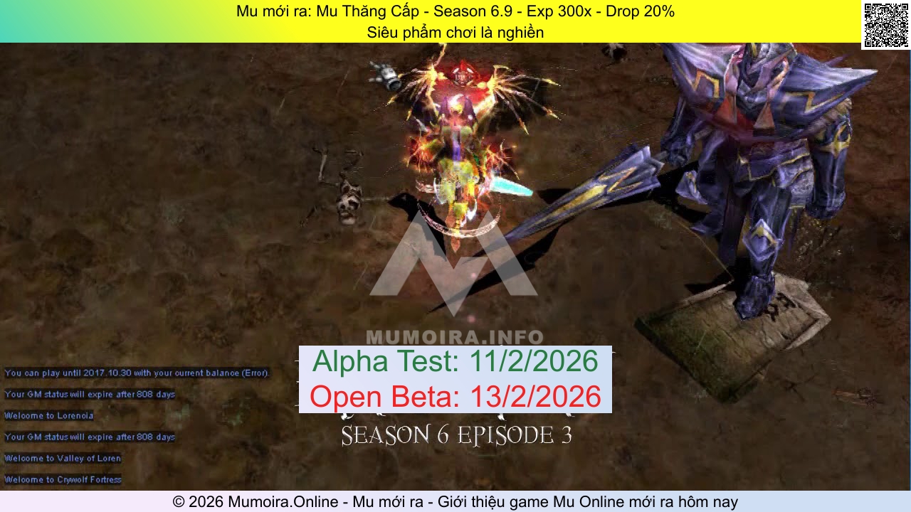 Mu mới ra, Mu Thăng Cấp, id.muthangcap.com, Mu Online, Mu SS6 mới ra, Mu Test tháng 2 2026, Siêu phẩm chơi là nghiền, Season 6.9