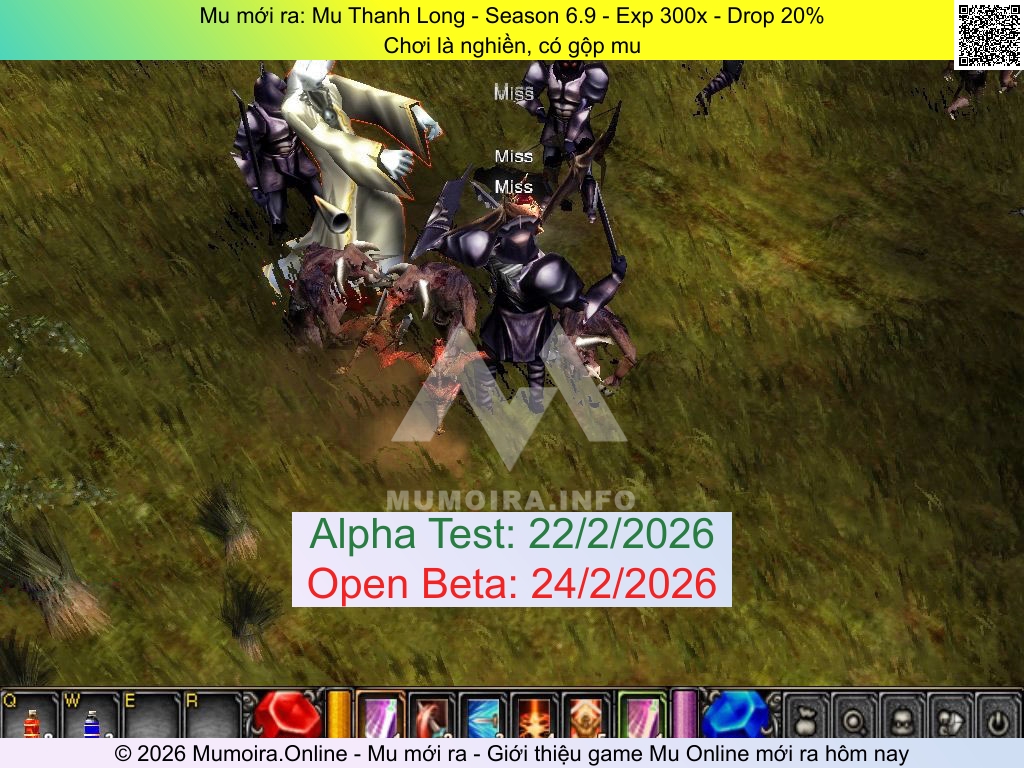 Mu mới ra, Mu Thanh Long, id.muthanhlongss6.com, Mu Online, Mu SS6 mới ra, Mu Test tháng 2 2026, Chơi là nghiền, có gộp mu, Season 6.9