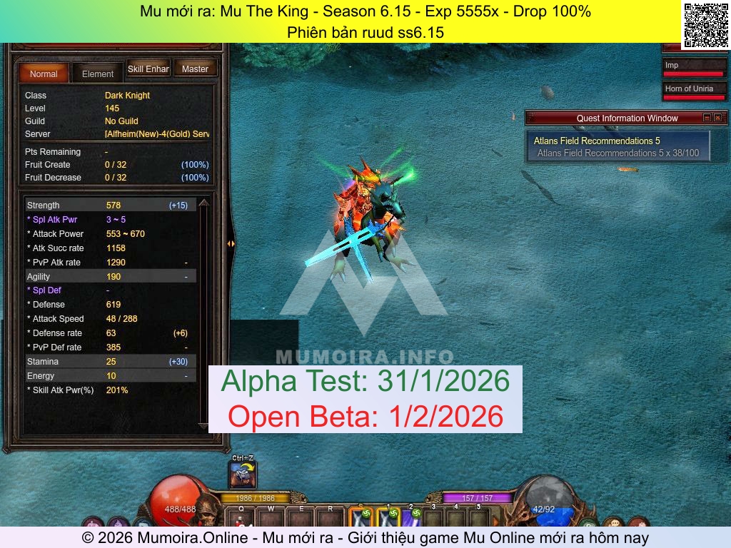 Mu mới ra, Mu The King, mu-theking.online, Mu Online, Mu SS6 mới ra, Mu Test tháng 1 2026, Phiên bản ruud ss6.15, Season 6.15