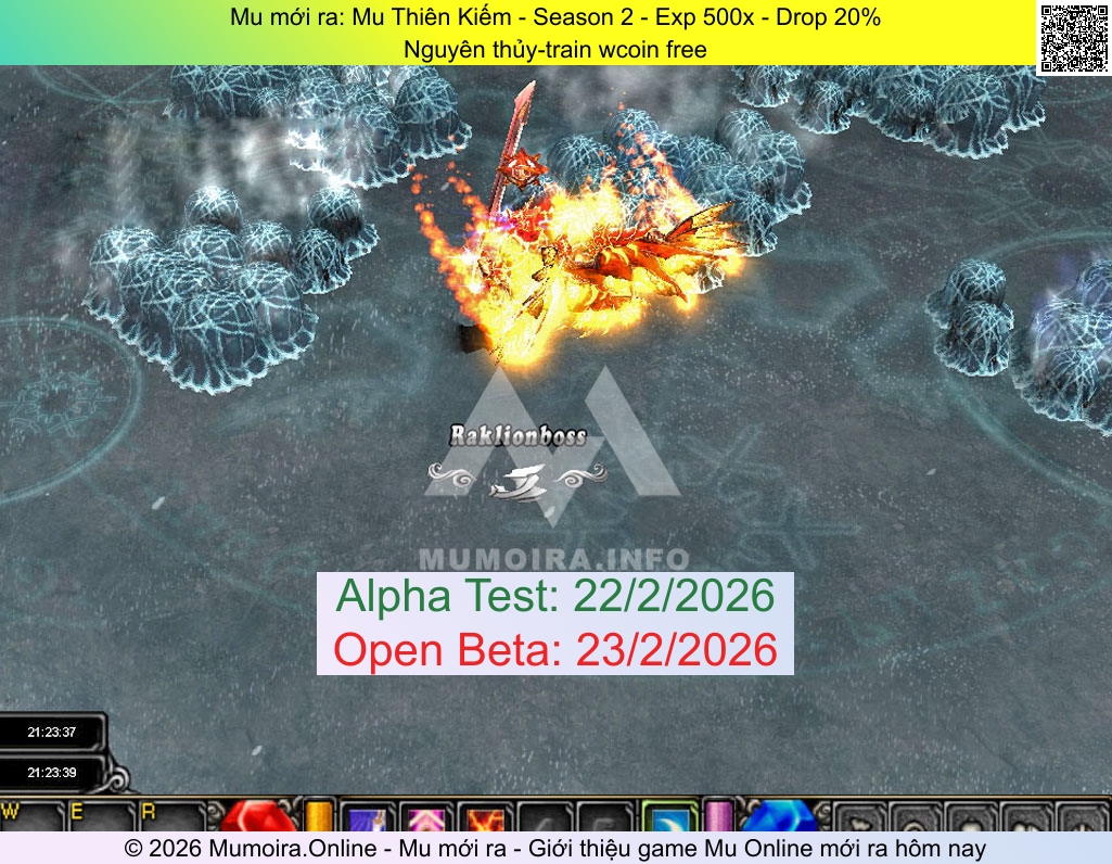 Mu mới ra, Mu Thiên Kiếm, thienkiem.info, Mu Online, Mu SS2 mới ra, Mu Test tháng 2 2026, Nguyên thủy-train wcoin free, Season 2