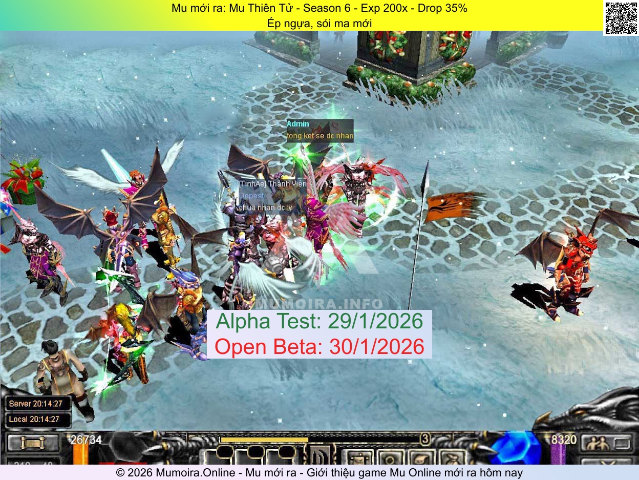 Mu mới ra, Mu Thiên Tử, muthientu.pro, Mu Online, Mu SS6 mới ra, Mu Test tháng 1 2026, Ép ngựa, sói ma mới, Season 6