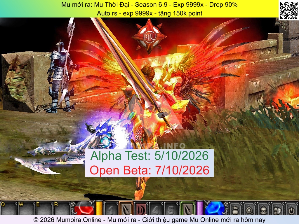 Mu mới ra, Mu Thời Đại, muthoidai.pro, Mu Online, Mu SS6 mới ra, Mu Test tháng 10 2026, Auto rs - exp 9999x - tặng 150k point, Season 6.9