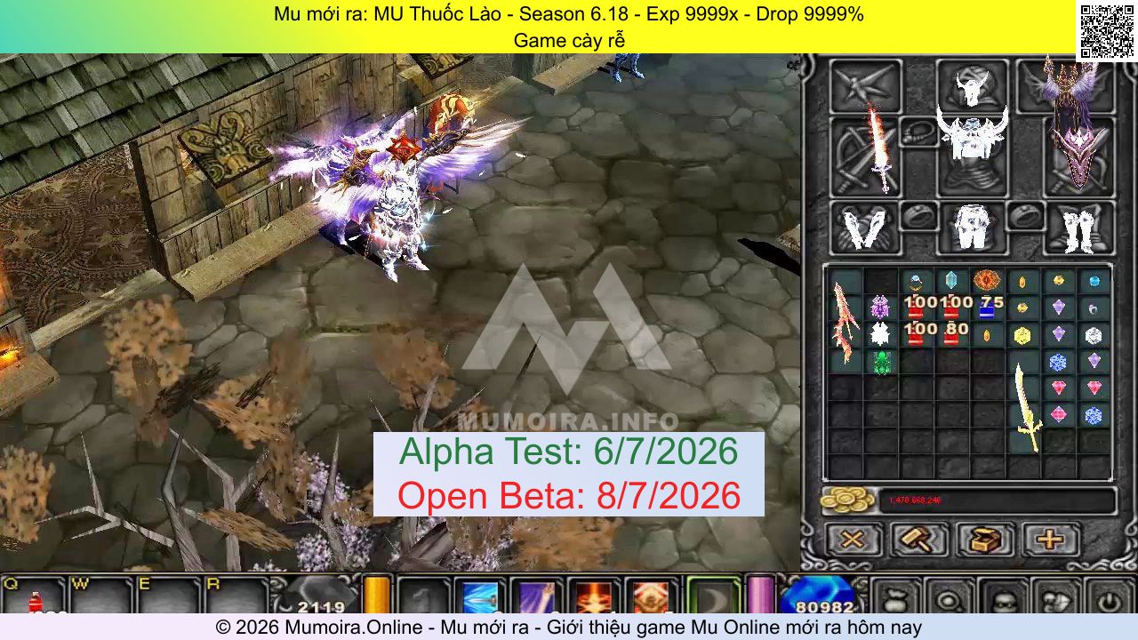 Mu mới ra, MU Thuốc Lào, mudamme.click, Mu Online, Mu SS6 mới ra, Mu Test tháng 7 2026, Game cày rễ, Season 6.18