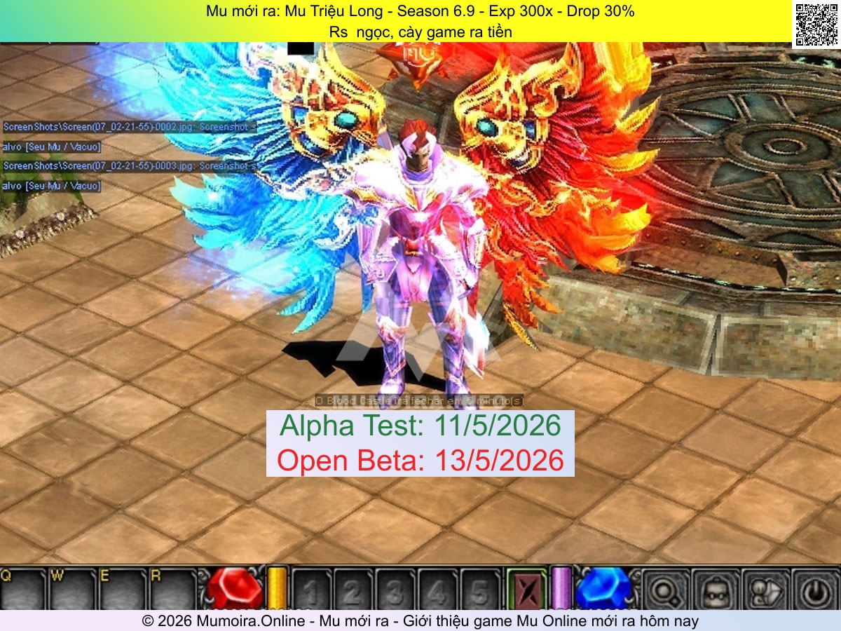 Mu mới ra, Mu Triệu Long, id.mutrieulong.com, Mu Online, Mu SS6 mới ra, Mu Test tháng 5 2026, Rs  ngọc, cày game ra tiền, Season 6.9