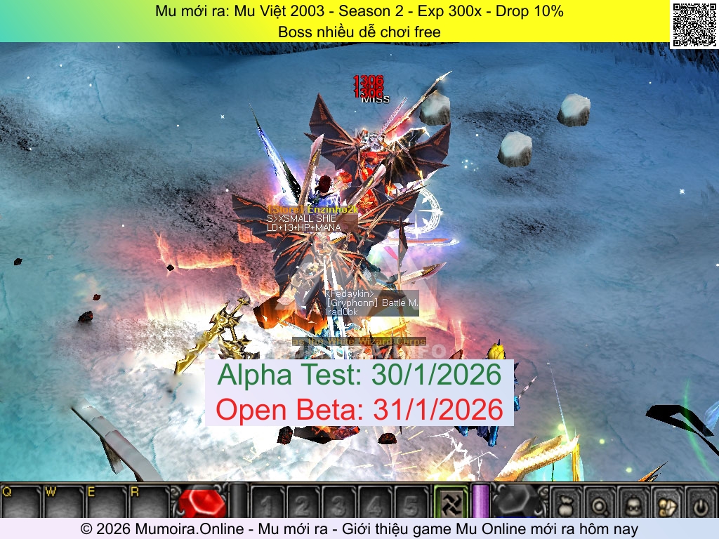Mu mới ra, Mu Việt 2003, playmuvn.com, Mu Online, Mu SS2 mới ra, Mu Test tháng 1 2026, Boss nhiều dễ chơi free, Season 2