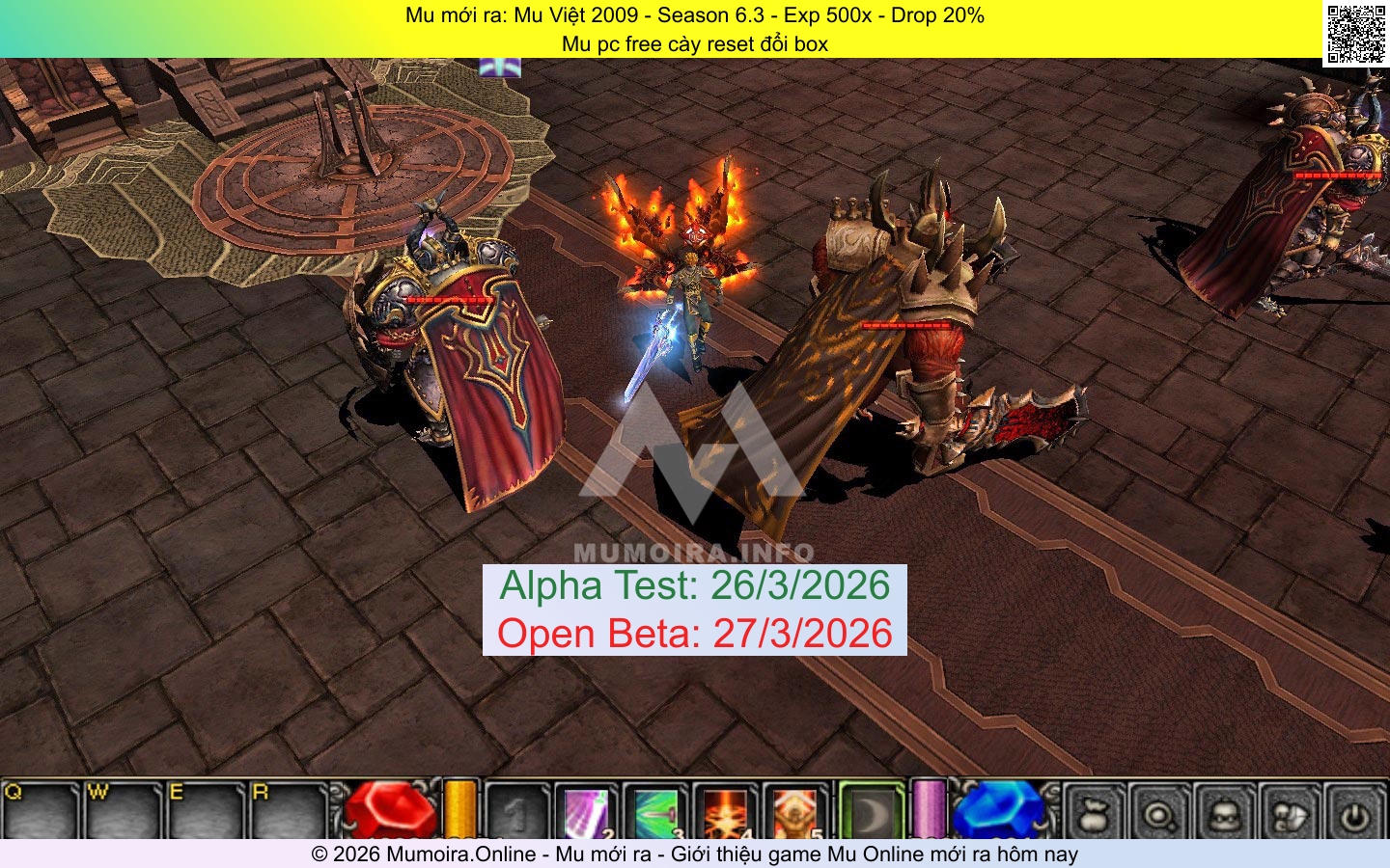 Mu mới ra, Mu Việt 2009, muviet2009.net, Mu Online, Mu SS6 mới ra, Mu Test tháng 3 2026, Mu pc free cày reset đổi box, Season 6.3