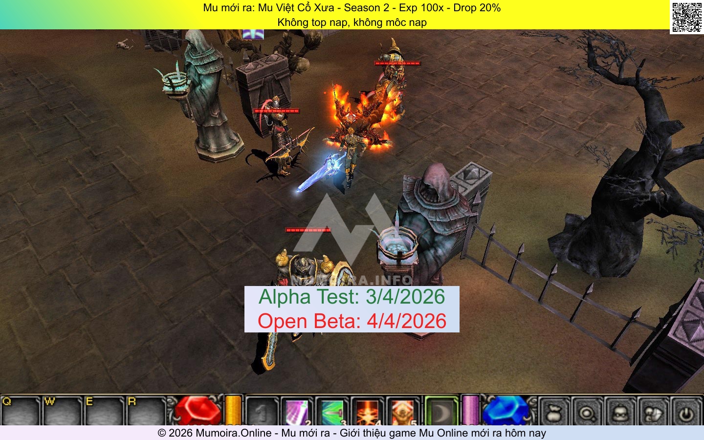 Mu mới ra, Mu Việt Cổ Xưa, muvietcoxua.net, Mu Online, Mu SS2 mới ra, Mu Test tháng 4 2026, Không top nap, không môc nap, Season 2