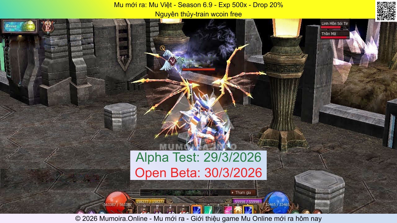 Mu mới ra, Mu Việt, mu-viet.pro, Mu Online, Mu SS6 mới ra, Mu Test tháng 3 2026, Nguyên thủy-train wcoin free, Season 6.9