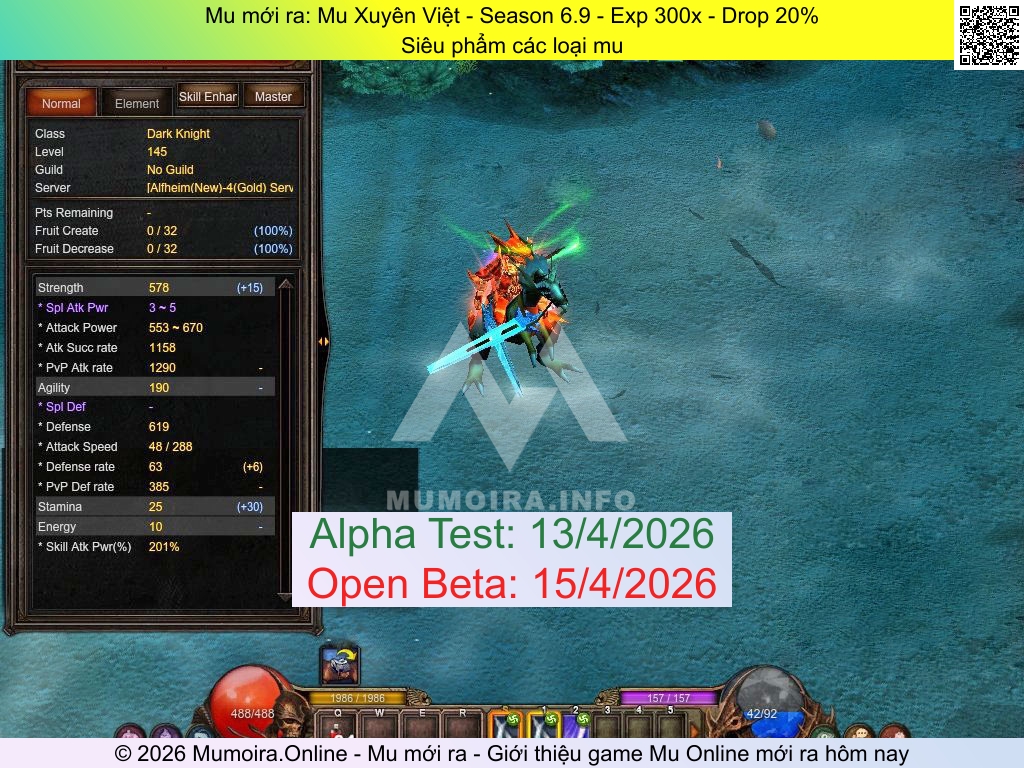 Mu mới ra, Mu Xuyên Việt, id.muxuyenviet.net, Mu Online, Mu SS6 mới ra, Mu Test tháng 4 2026, Siêu phẩm các loại mu, Season 6.9