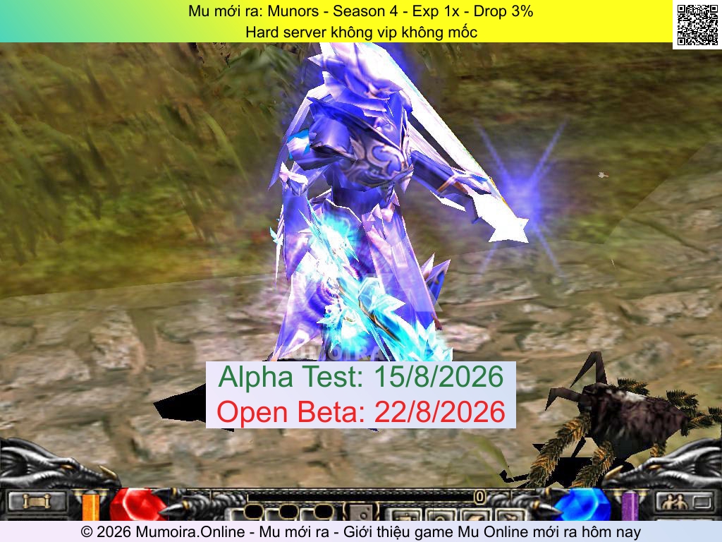 Mu mới ra, Munors, munors.net, Mu Online, Mu SS4 mới ra, Mu Test tháng 8 2026, Hard server không vip không mốc, Season 4