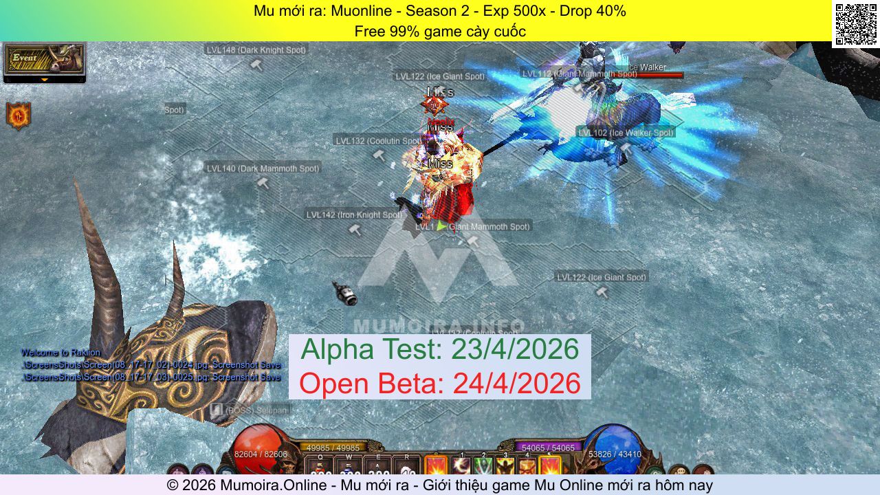 Mu mới ra, Muonline, muonline.club, Mu Online, Mu SS2 mới ra, Mu Test tháng 4 2026, Free 99% game cày cuốc, Season 2