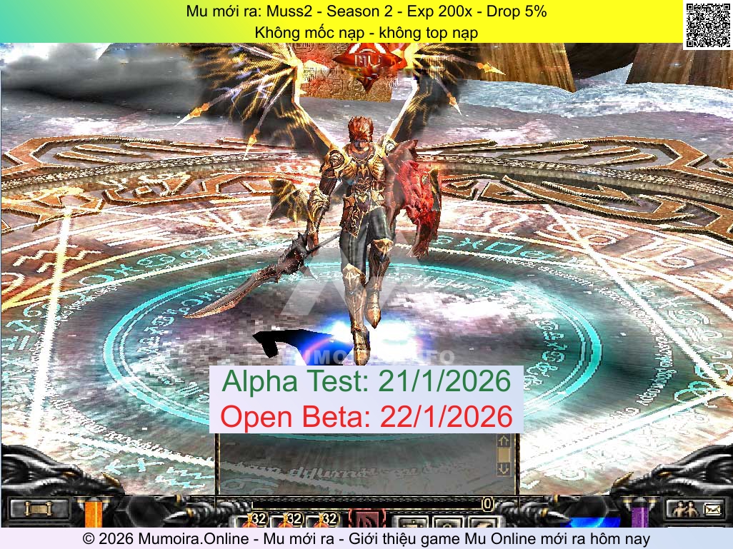 Mu mới ra, Muss2, muss2.tv, Mu Online, Mu SS2 mới ra, Mu Test tháng 1 2026, Không mốc nạp - không top nạp, Season 2