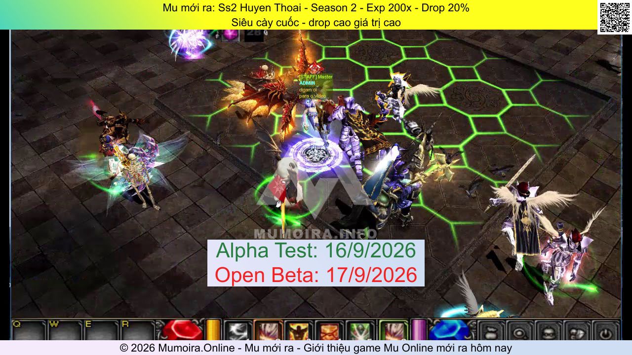 Mu mới ra, Ss2 Huyen Thoai, hoainiem2003.vip, Mu Online, Mu SS2 mới ra, Mu Test tháng 9 2026, Siêu cày cuốc - drop cao giá trị cao, Season 2