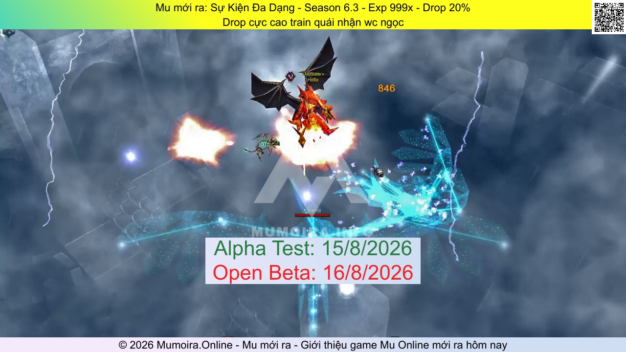 Mu mới ra, Sự Kiện Đa Dạng, devuong-ss6.pro, Mu Online, Mu SS6 mới ra, Mu Test tháng 8 2026, Drop cực cao train quái nhận wc ngọc, Season 6.3