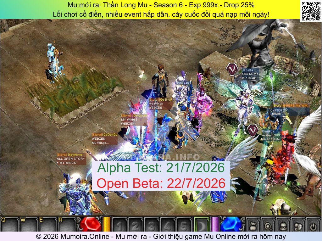 Mu mới ra, Thần Long Mu, thanlongmu.com, Mu Online, Mu SS6 mới ra, Mu Test tháng 7 2026, Lối chơi cổ điển, nhiều event hấp dẫn, cày cuốc đổi quà nạp mỗi ngày!, Season 6