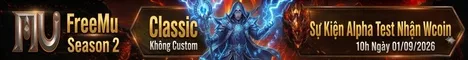 Game Mu Online PC mới ra tháng 9 2026: Free Mu - Season 2 - Exp 10x - Drop 10% - Alpha Test 01/09/2026 - Open Beta 05/09/2026