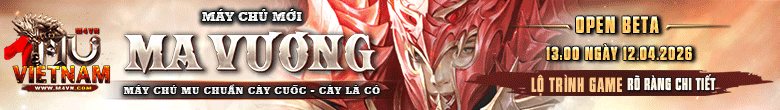 Game Mu Online PC mới ra tháng 4 2026: Mu M4vn - Season 3 - Exp 999x - Drop 20% - Alpha Test 10/04/2026 - Open Beta 12/04/2026