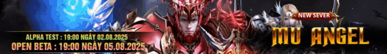 Game Mu Online PC mới ra tháng 8 2025: Mu Angel - Season 6 - Exp 100x - Drop 50% - Alpha Test 02/08/2025 - Open Beta 05/08/2025